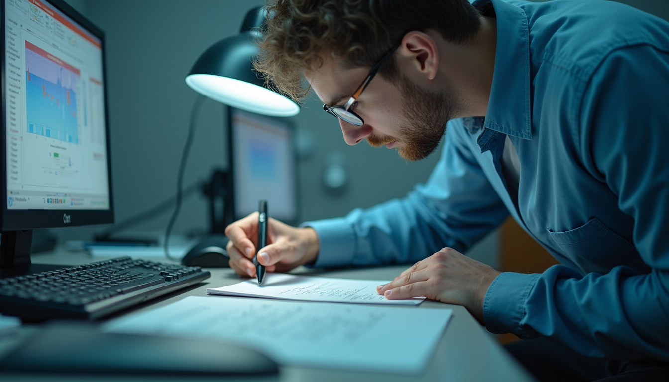 Draufsicht auf Datenbereinigungssoftware in Aktion