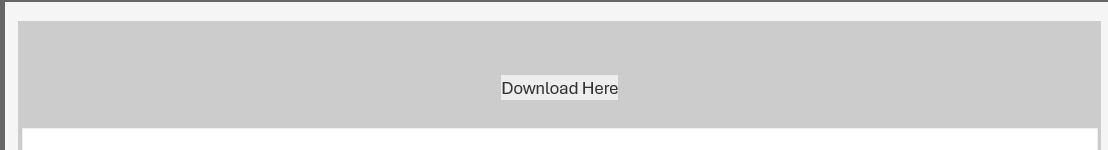Graues Download-Banner mit zentrierter Schaltfläche „Hier herunterladen“. Einfaches, neutrales Design ohne zusätzliche Elemente oder Hintergrunddetails.